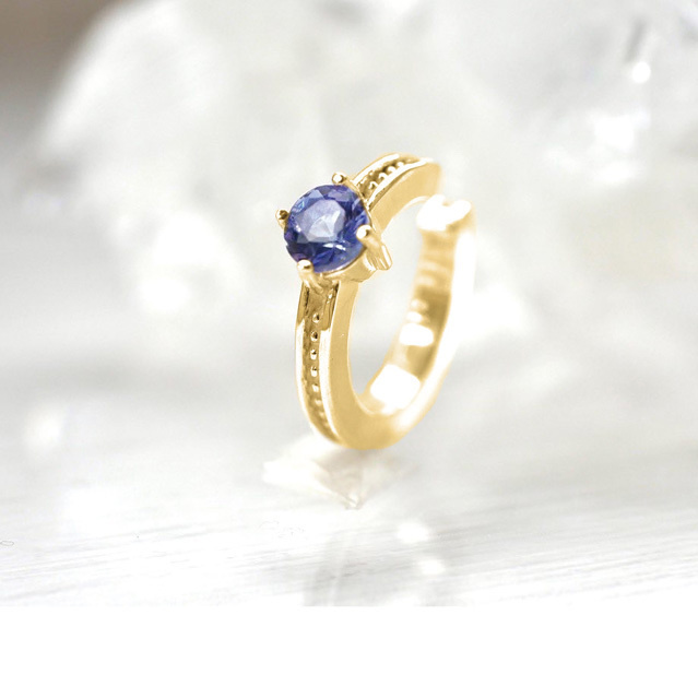 birth stone ear cuff